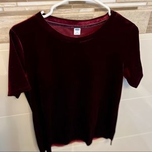 Old Navy Velvet T-Shirt XS